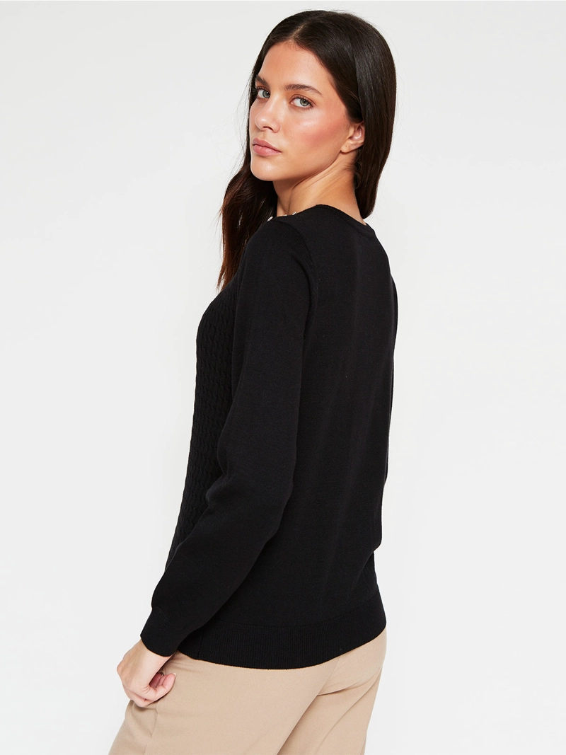 SWEATER MUJER CACHAREL CUELLO REDONDO MANGA LARGA - 2