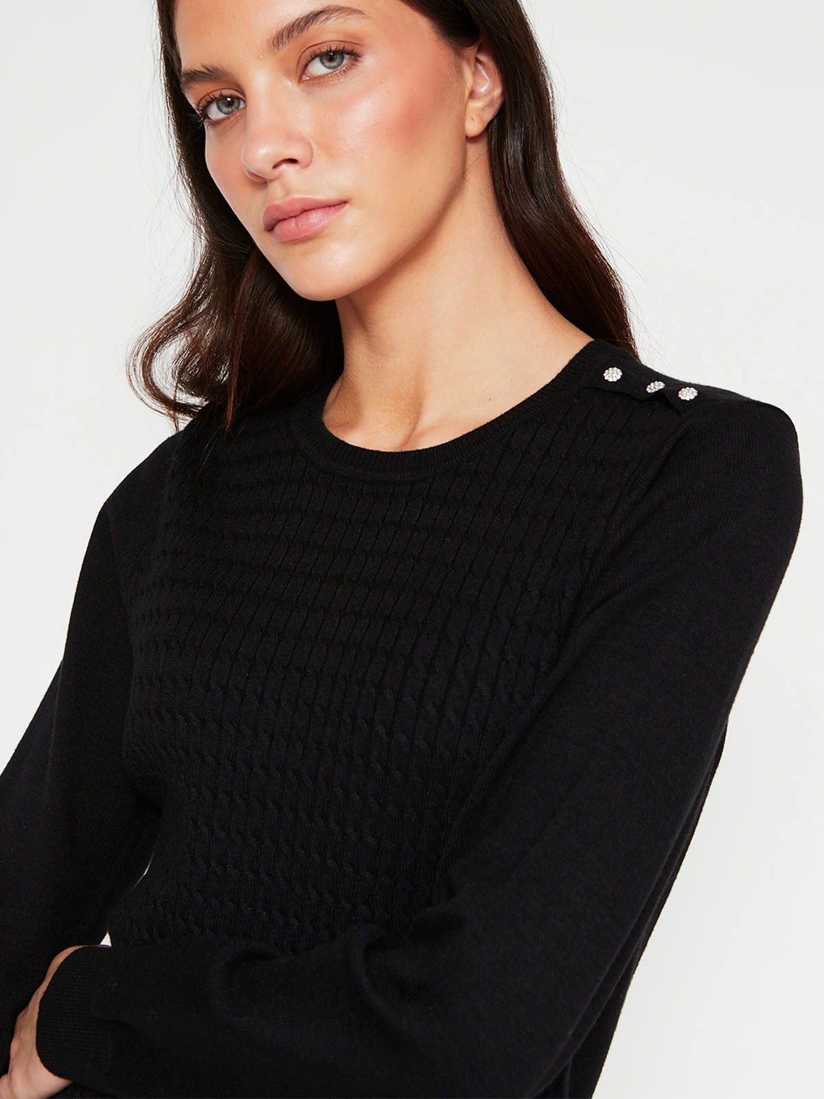 SWEATER MUJER CACHAREL CUELLO REDONDO MANGA LARGA - 3