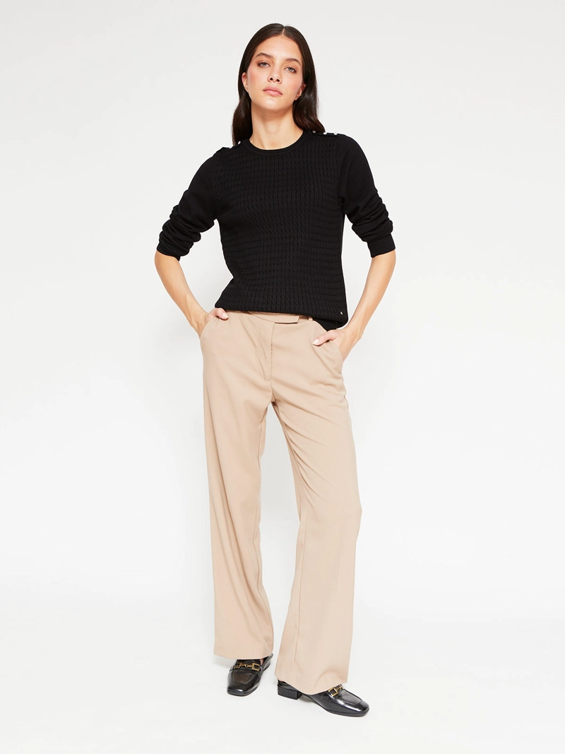 SWEATER MUJER CACHAREL CUELLO REDONDO MANGA LARGA - 4