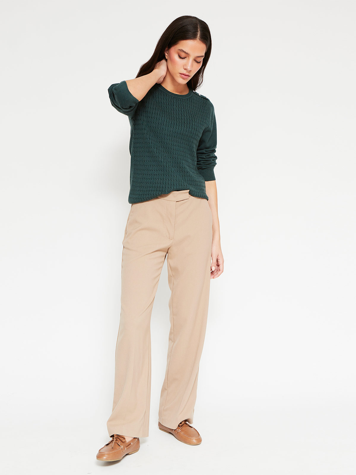 SWEATER MUJER CACHAREL CUELLO REDONDO MANGA LARGA - 4
