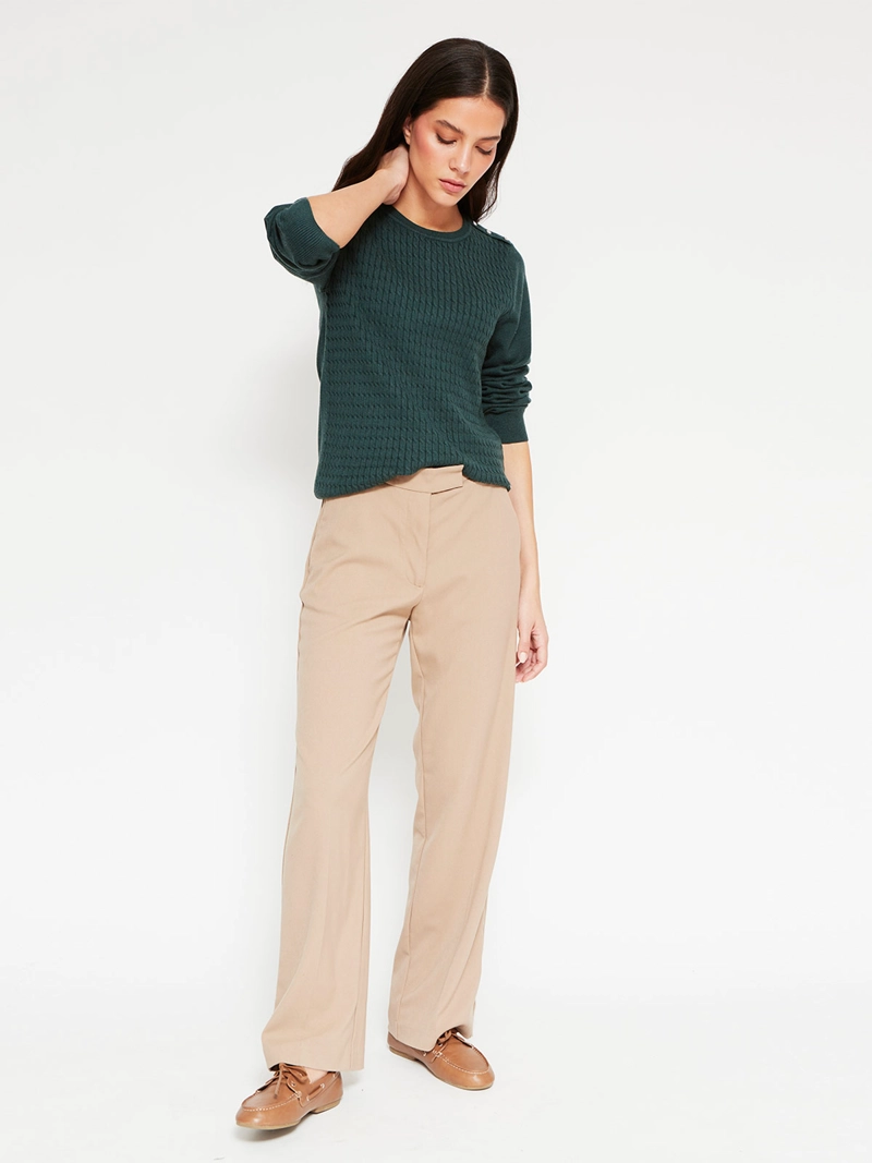 SWEATER MUJER CACHAREL CUELLO REDONDO MANGA LARGA - 4