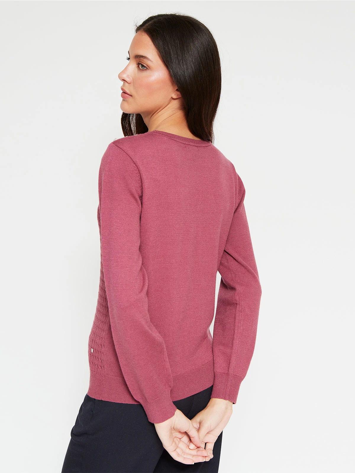 SWEATER MUJER CACHAREL CUELLO REDONDO MANGA LARGA - 2