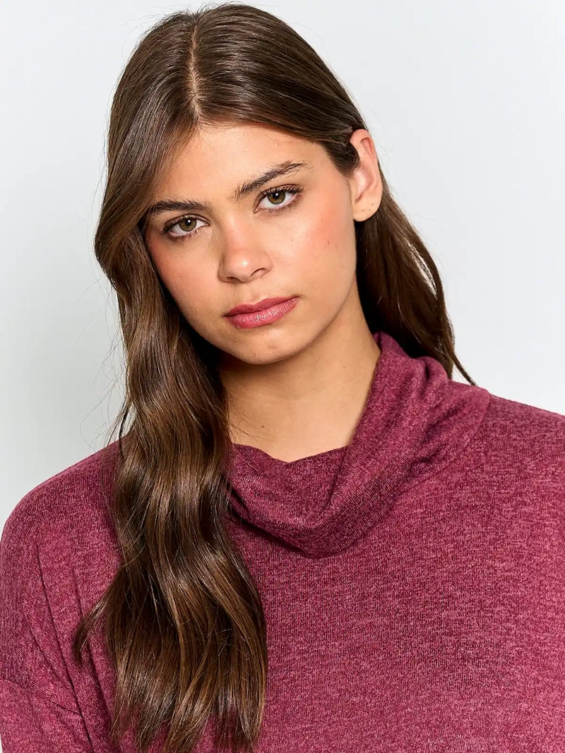 POLERA MUJER AZIZ MANGA LARGA BÁSICA - 3