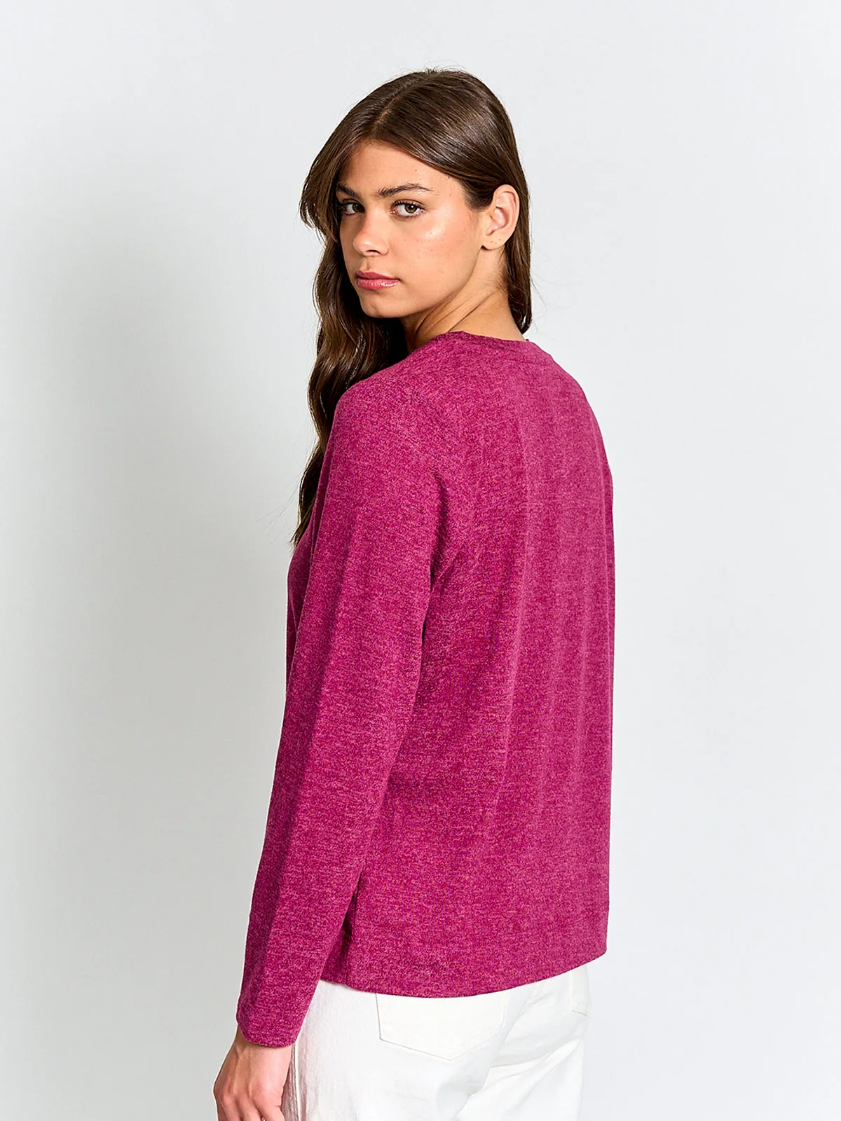 POLERA MUJER AZIZ MANGA LARGA BORDADA - 2