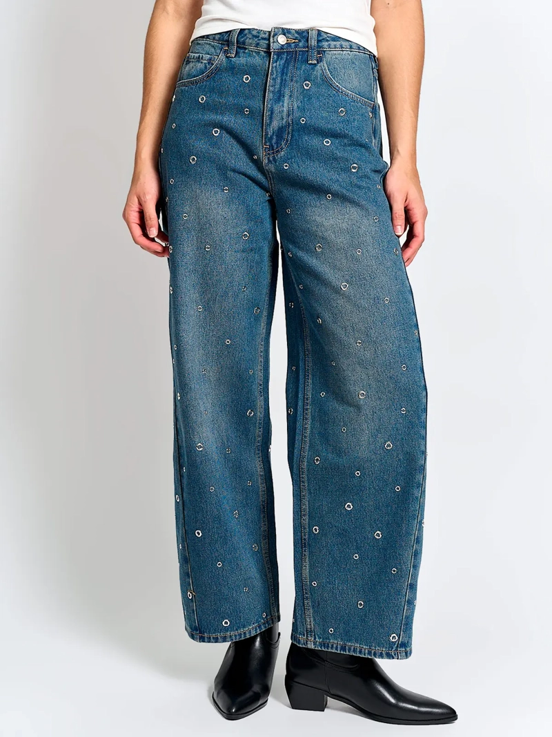JEANS MUJER MARQUIS ALGODÓN TACHAS - 2