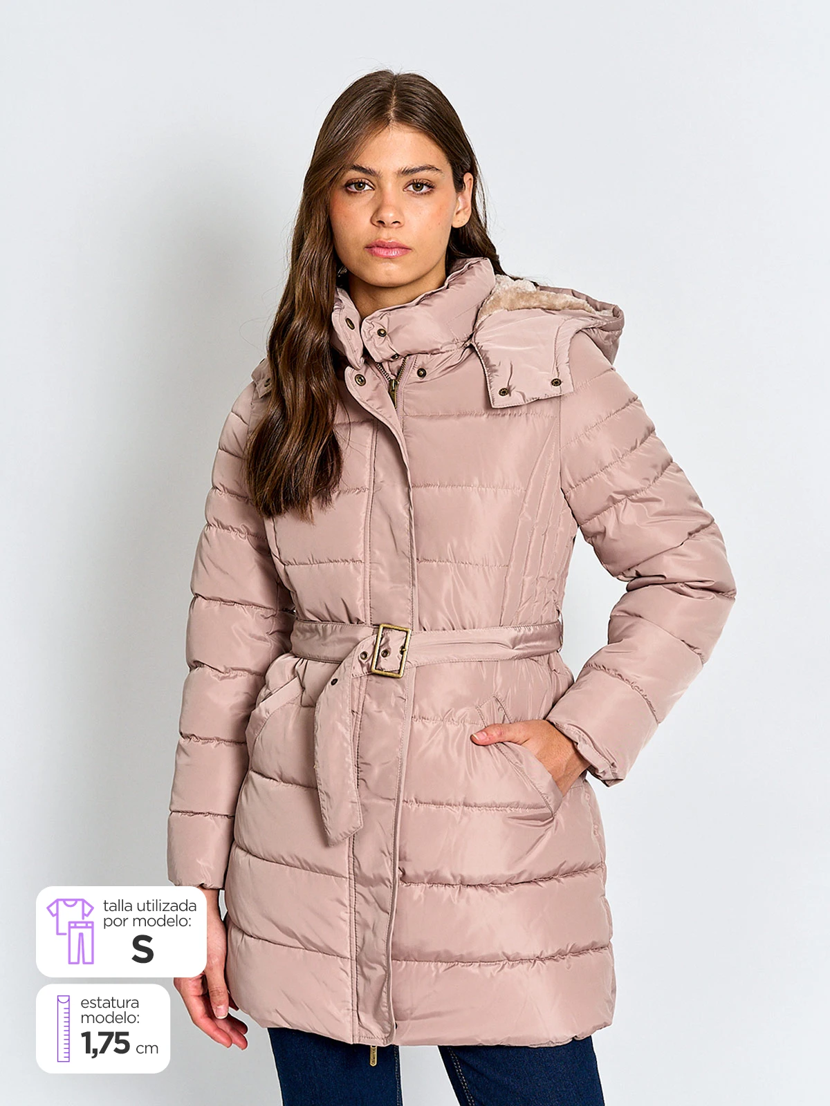 PARKA MUJER REGATTA LARGA CINTURÓN - 1