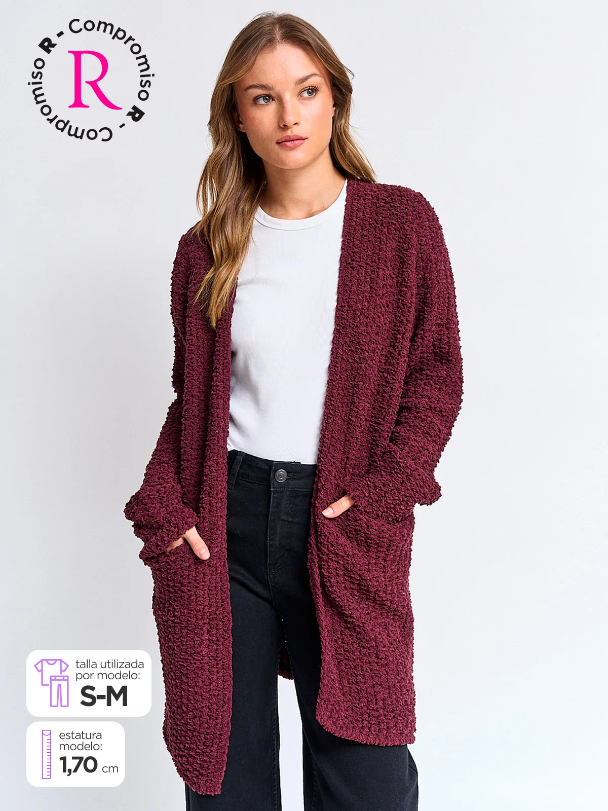CARDIGAN MUJER BARBADOS CHENILLE - 1