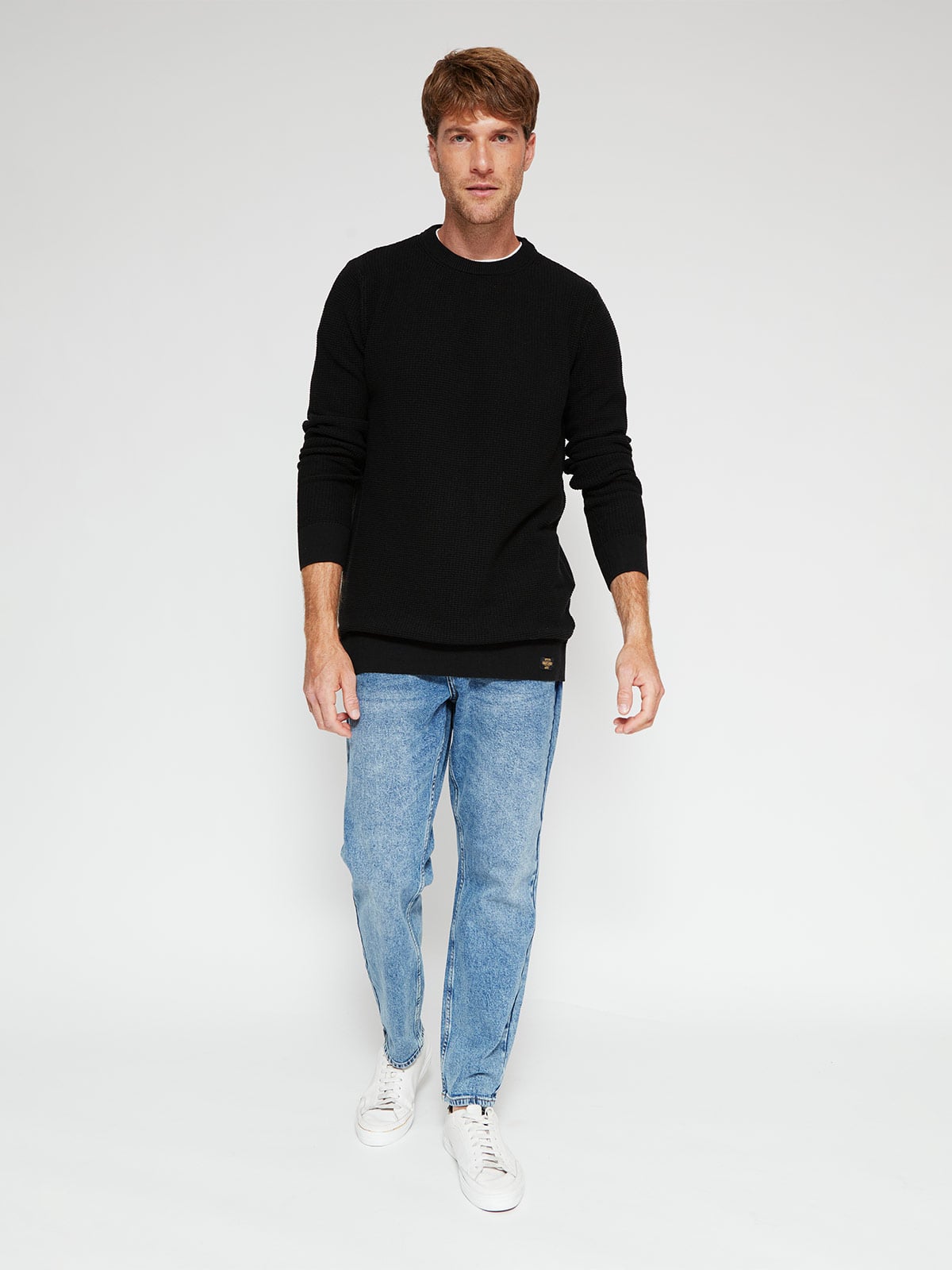 SWEATER HOMBRE ROBERT LEWIS ALGODÓN CUELLO REDONDO - 4