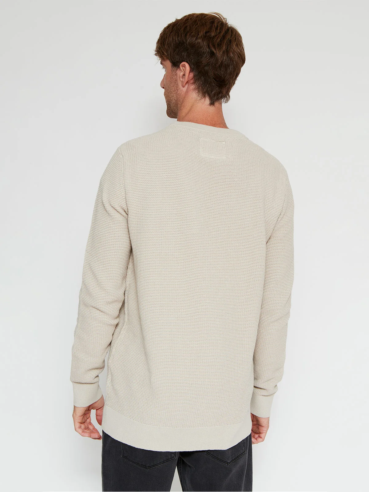 SWEATER HOMBRE ROBERT LEWIS ALGODÓN CUELLO REDONDO - 2
