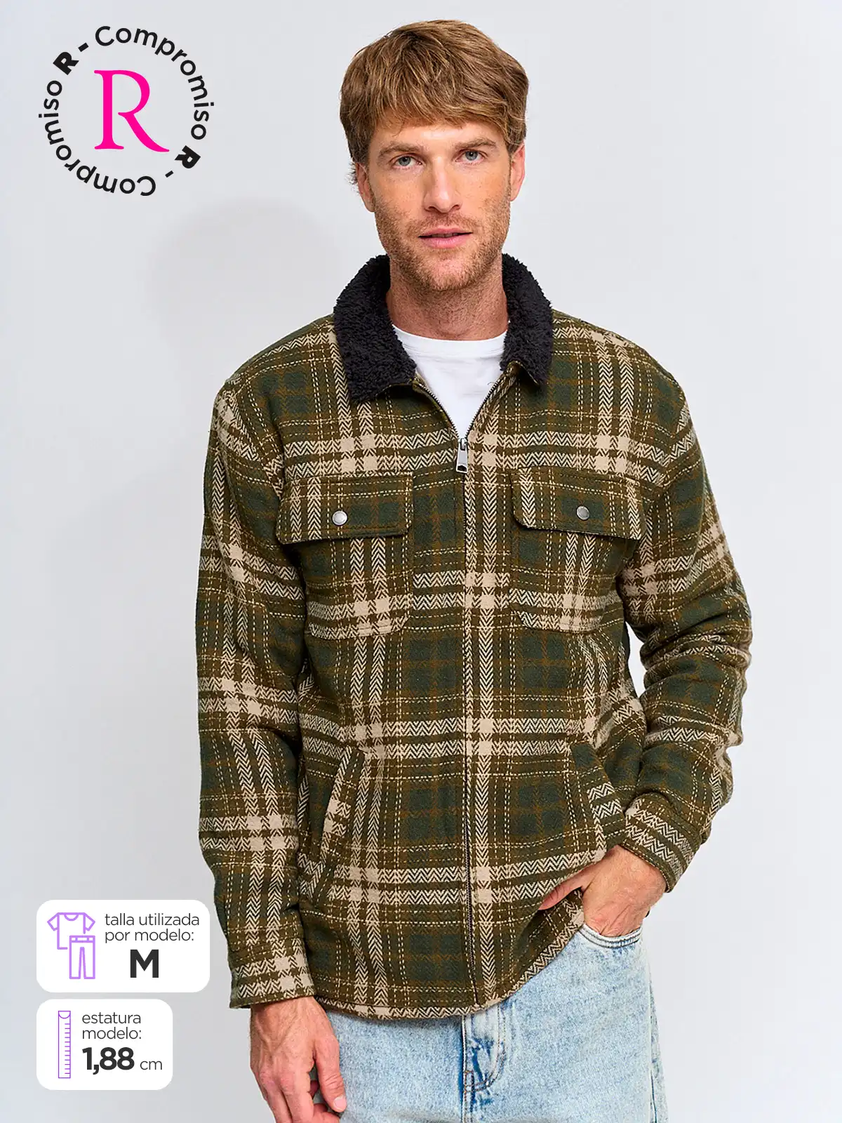 CHAQUETA HOMBRE AEROPOSTALE ALGODÓN CHIPORRO - 1
