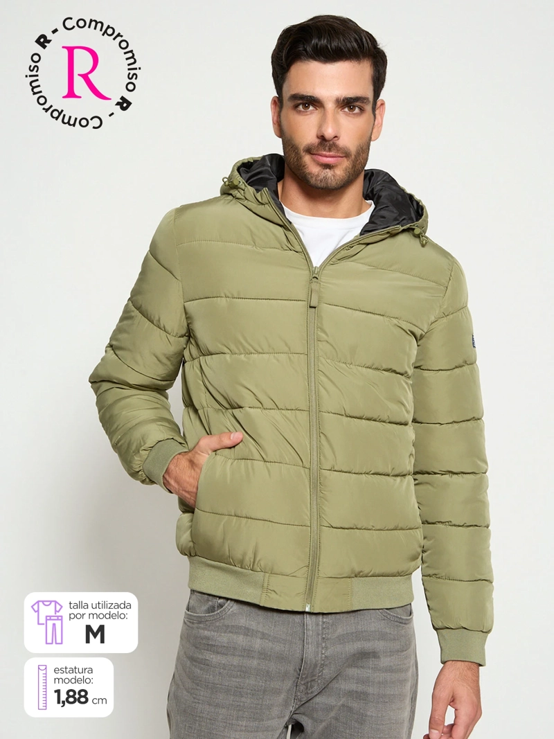 PARKA HOMBRE PEPE JEANS PUFFER BÁSICA CAPUCHA - 1