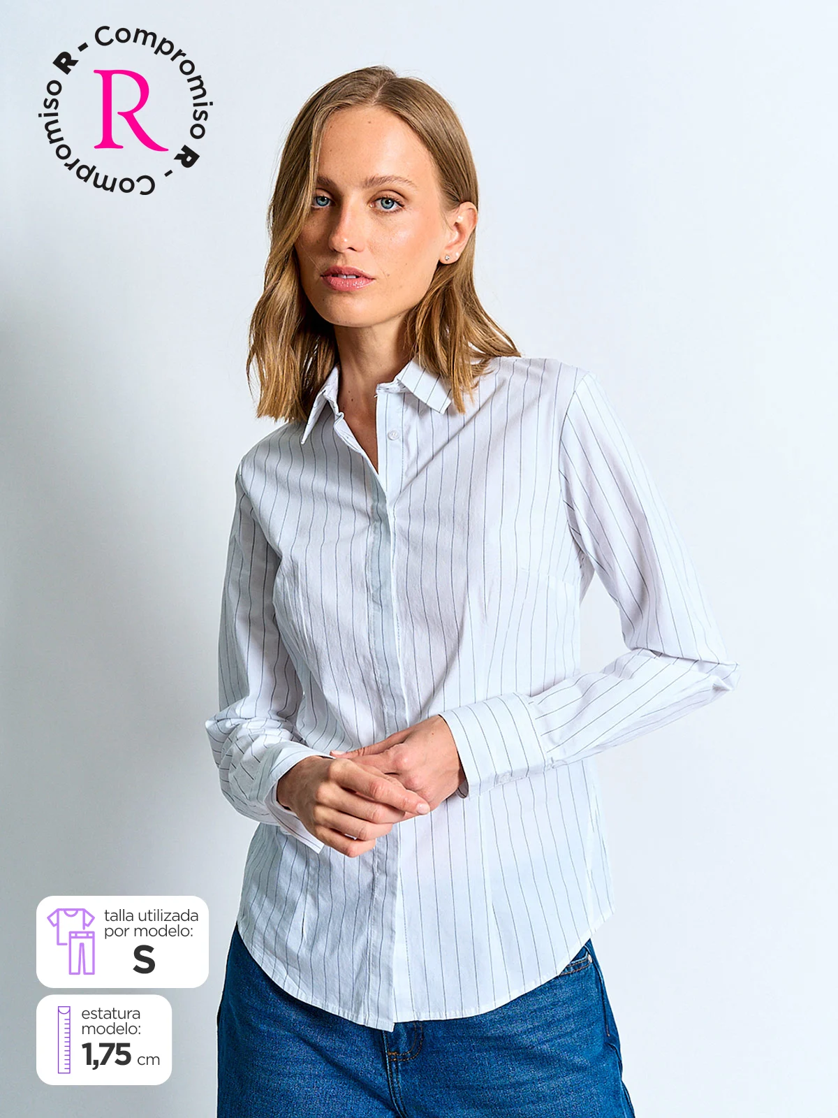 BLUSA MUJER MARQUIS ALGODÓN CAMISERA - 1