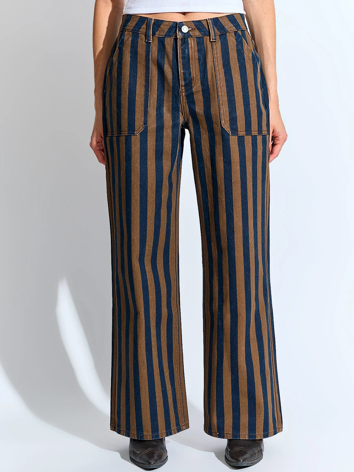JEANS MUJER BARBADOS ALGODÓN RAYAS - 2