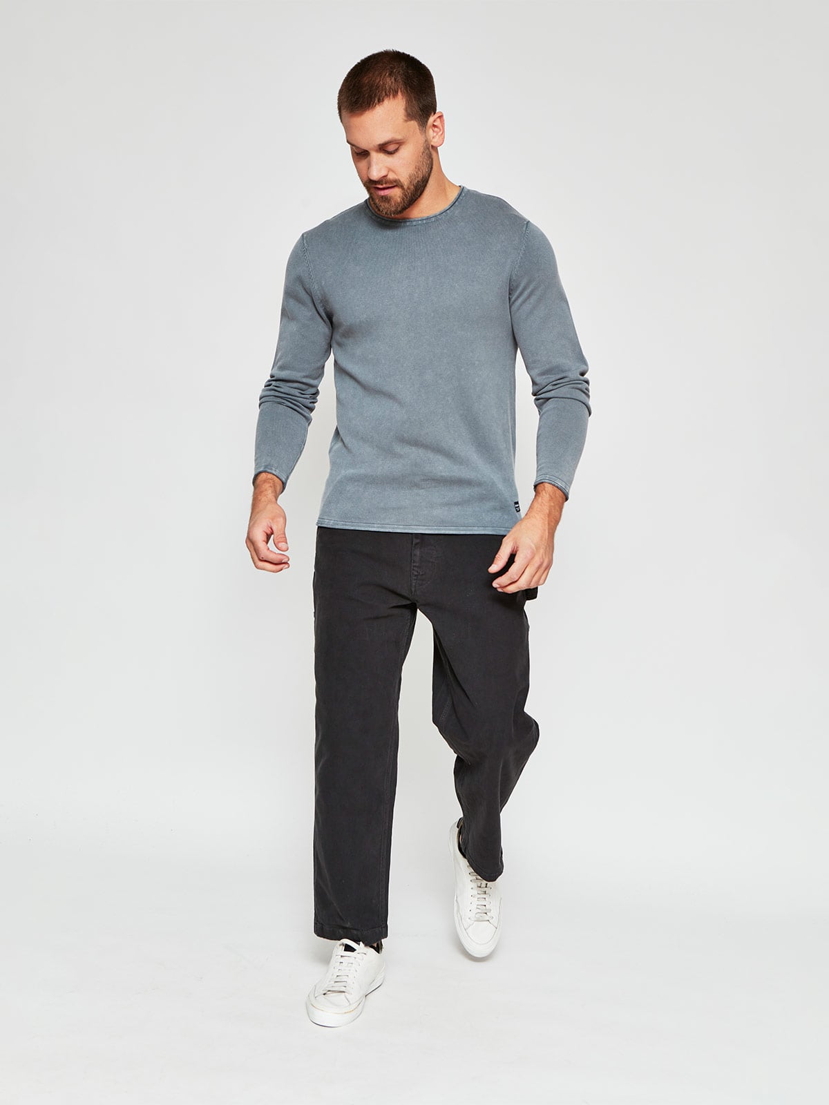 SWEATER HOMBRE BARBADOS BÁSICO LAVADO - 4