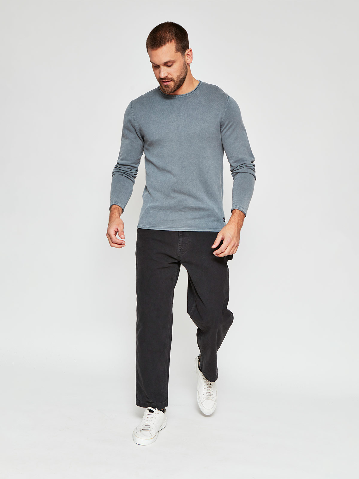 SWEATER HOMBRE BARBADOS BÁSICO LAVADO - 4