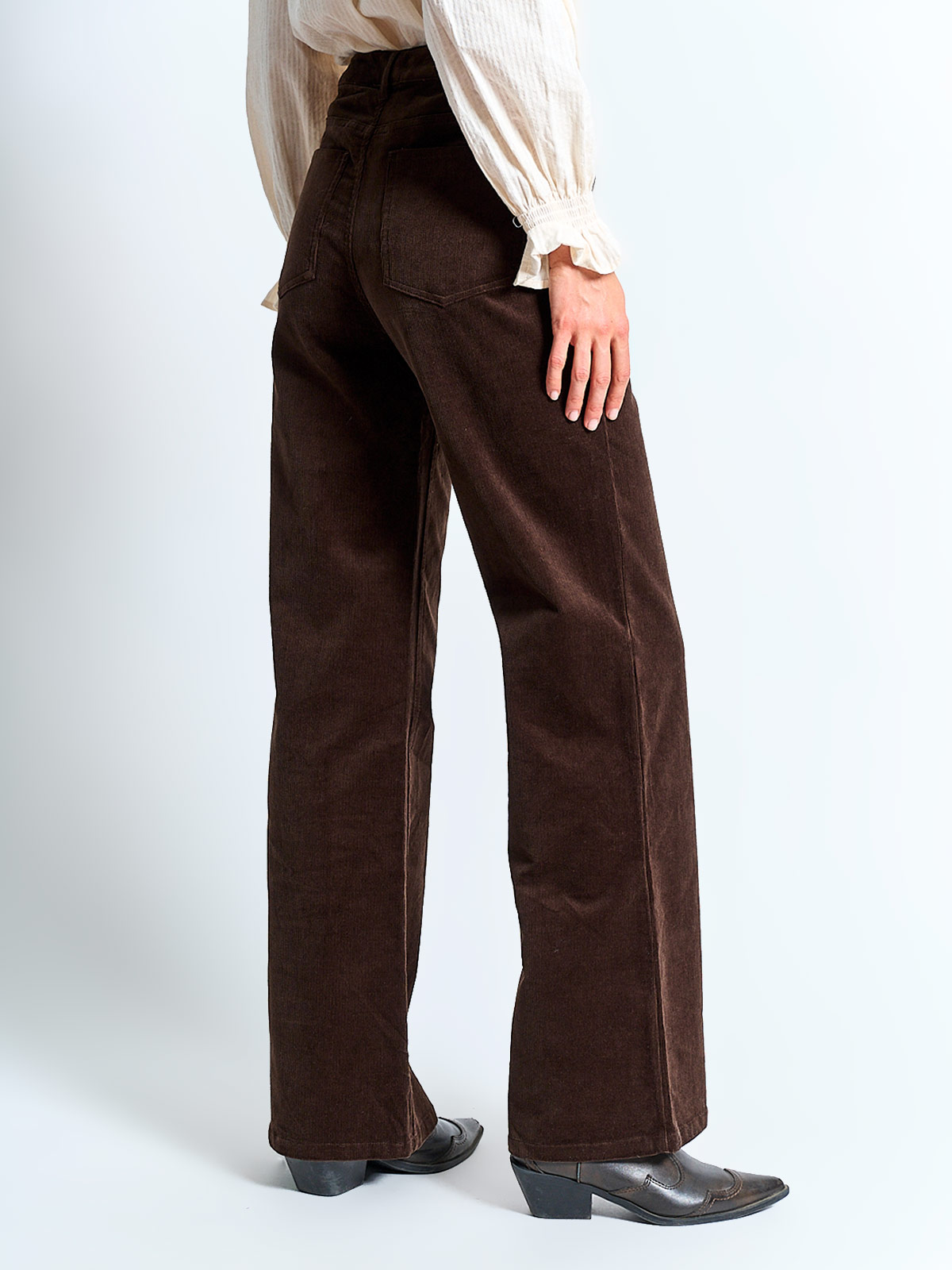 PANTALÓN MUJER MARQUIS ALGODÓN COTELÉ WIDE LEG - 3
