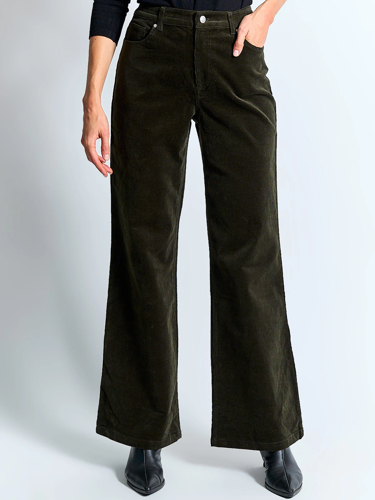 PANTALÓN MUJER MARQUIS ALGODÓN COTELÉ WIDE LEG - 2