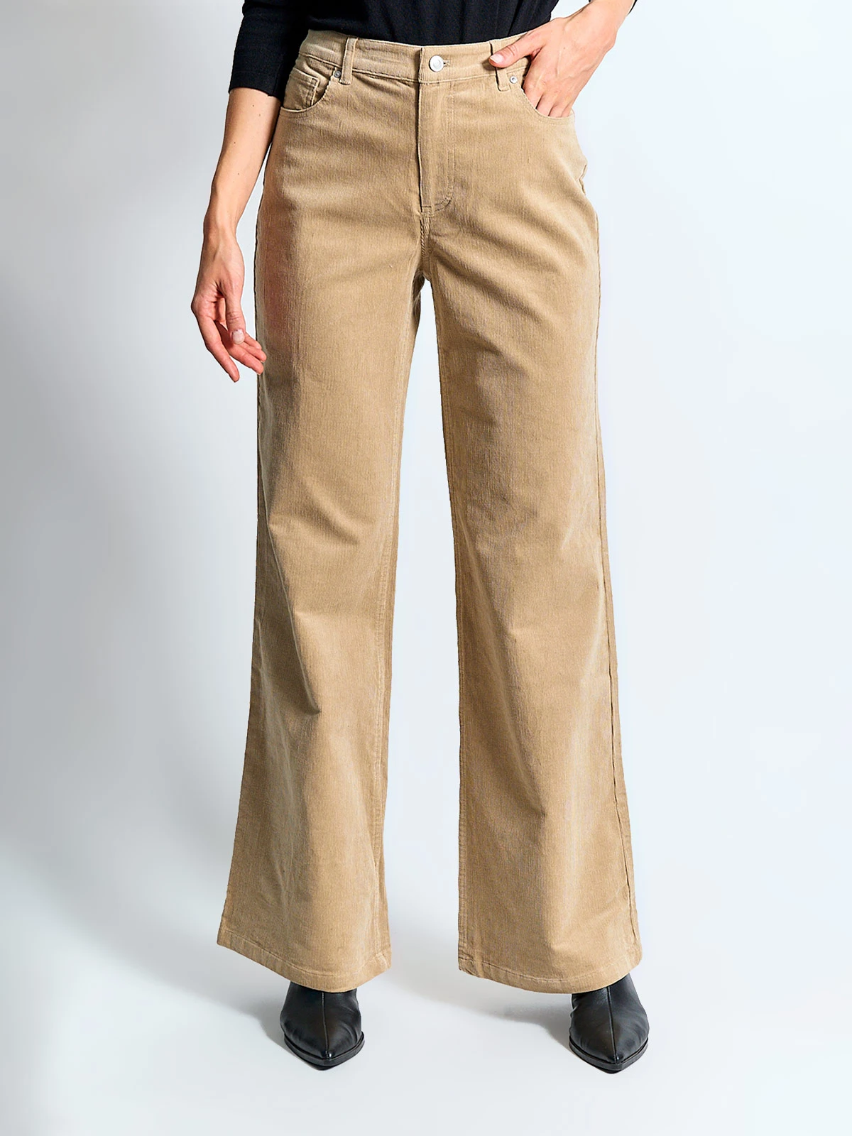 PANTALÓN MUJER MARQUIS ALGODÓN COTELÉ WIDE LEG - 2