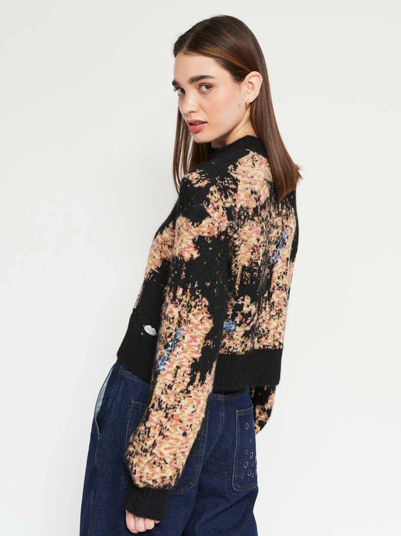 SWEATER MUJER BARBADOS JACQUARD CROPPED - 2