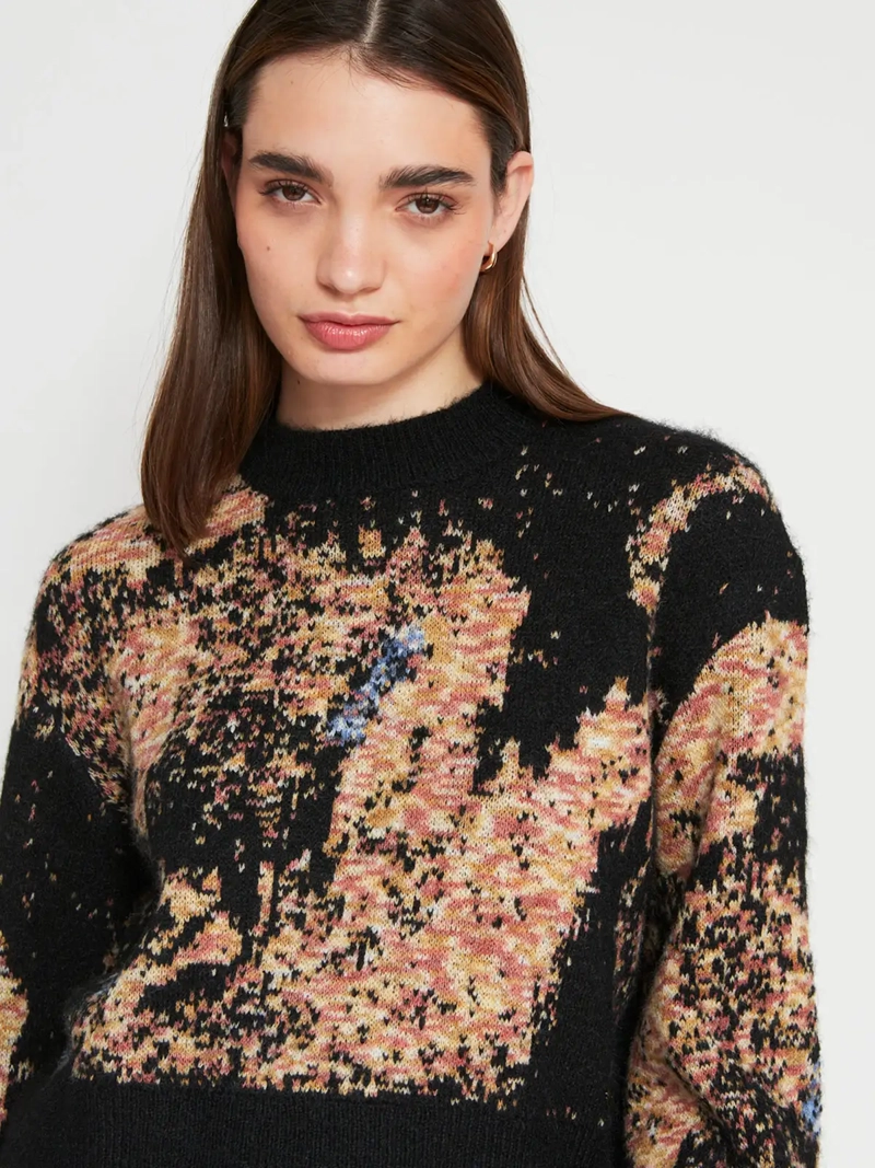 SWEATER MUJER BARBADOS JACQUARD CROPPED - 3