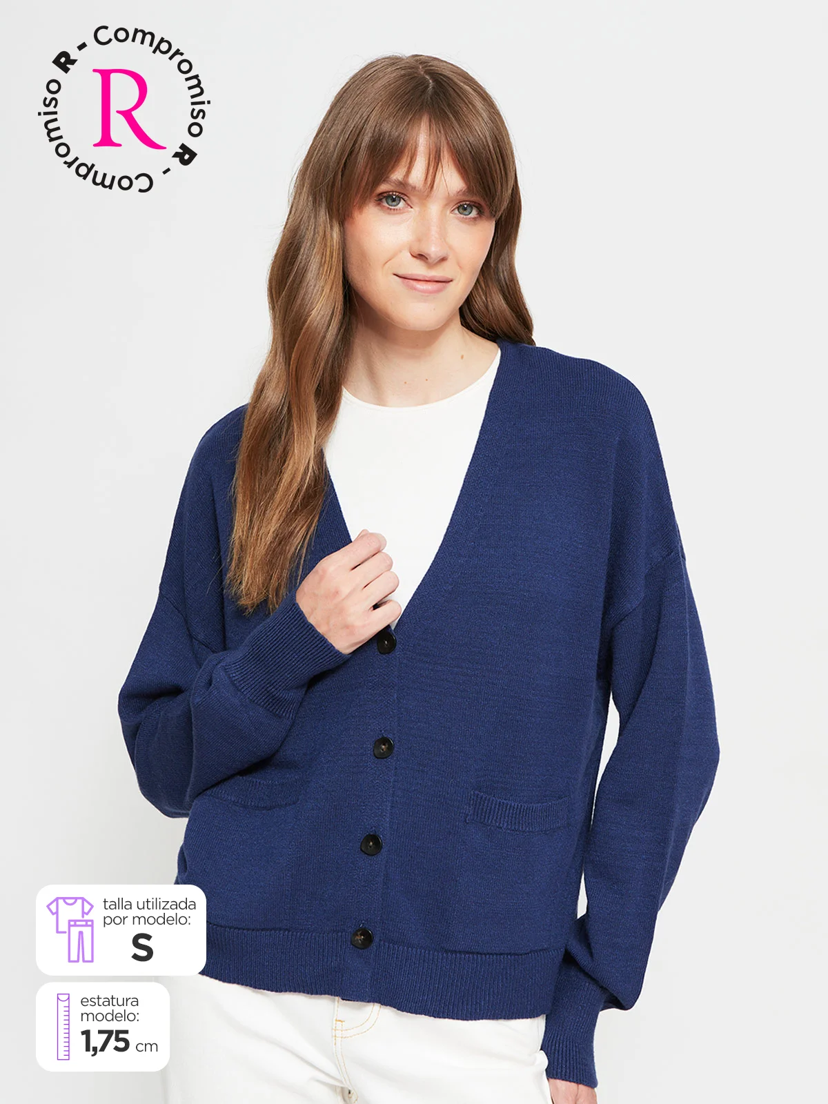 CARDIGAN MUJER REGATTA ESPALDA EN V - 1