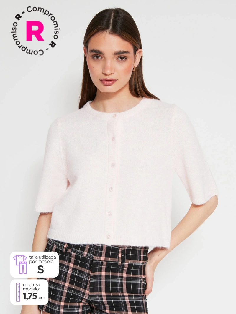CARDIGAN MUJER INDEX MANGA CORTA - 1