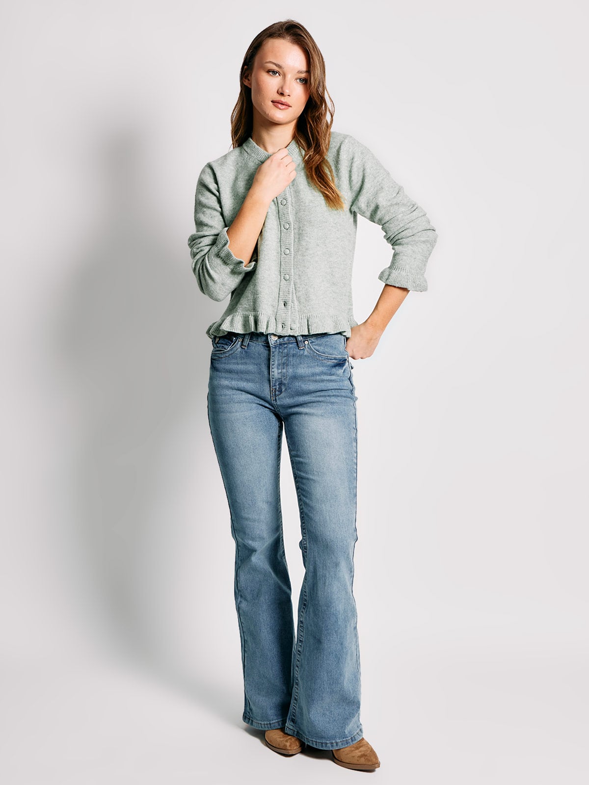 CARDIGAN MUJER INDEX CUELLO EN V - 4