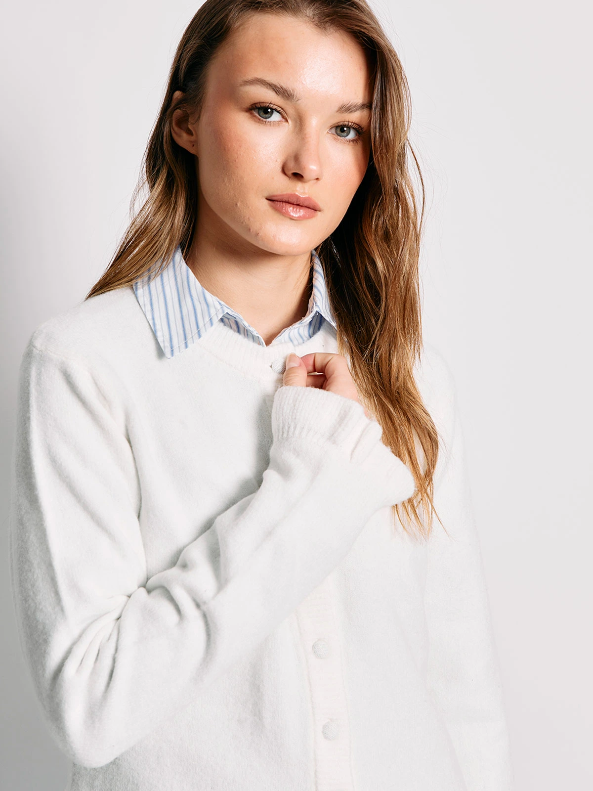 CARDIGAN MUJER INDEX CUELLO EN V - 3