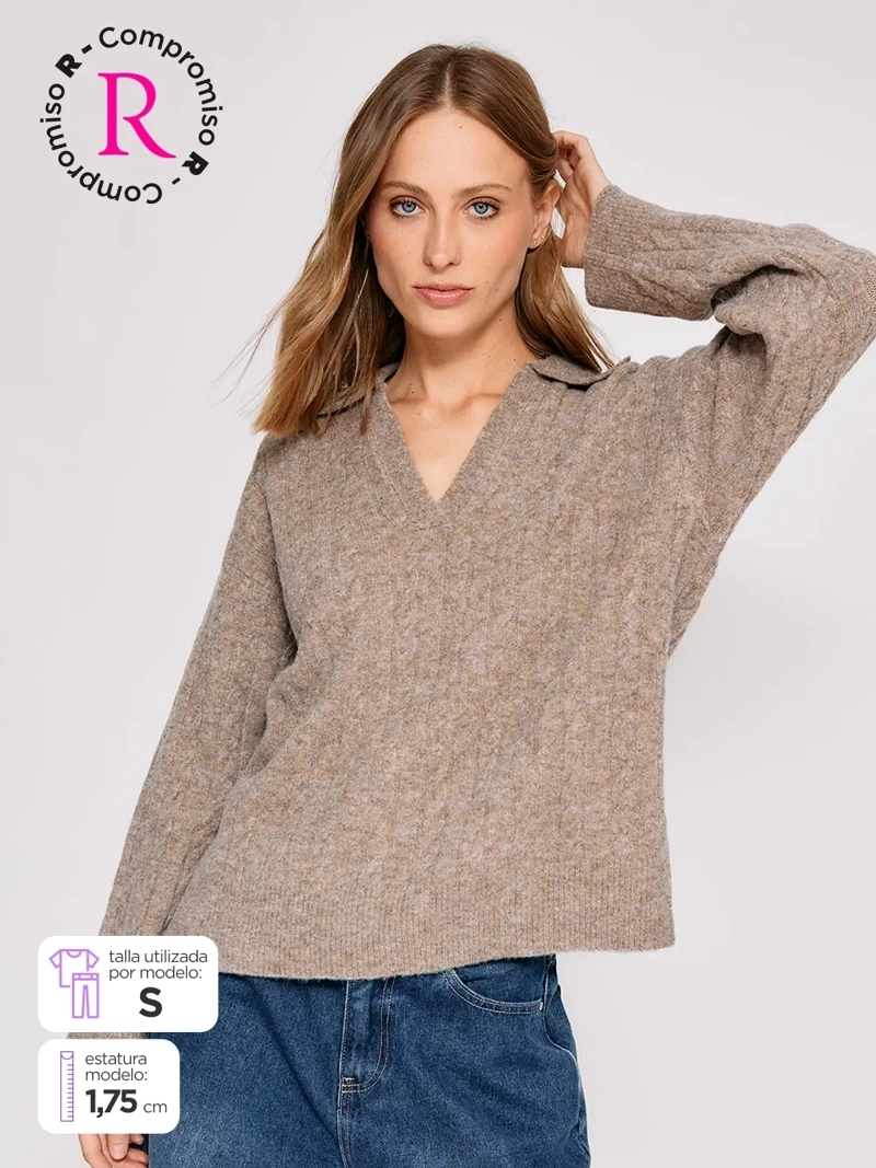 SWEATER MUJER MARQUIS CUELLO POLO - 1