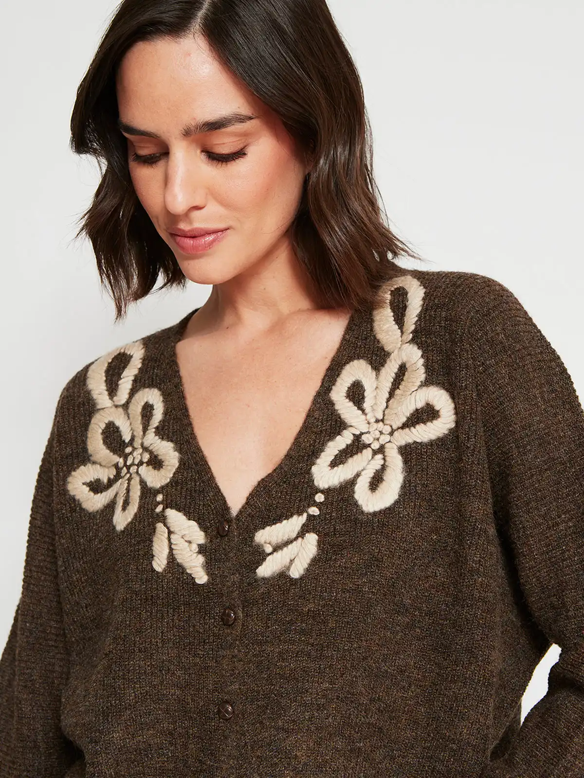 CARDIGAN MUJER TATIENNE BORDADO FLORES - 3