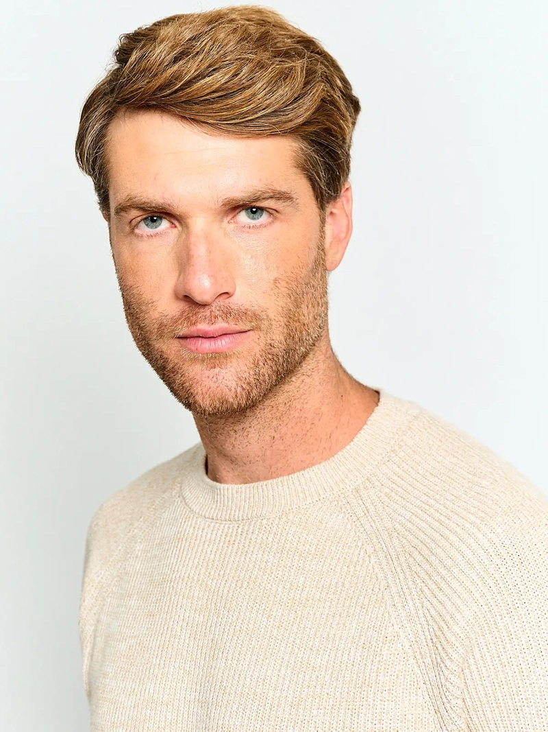 SWEATER HOMBRE CACHAREL ALGODÓN CUELLO REDONDO - 3