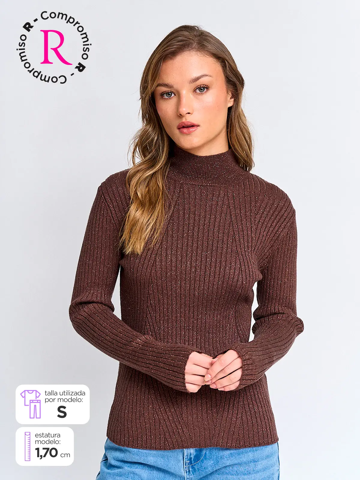 SWEATER MUJER BARBADOS RIB - 1