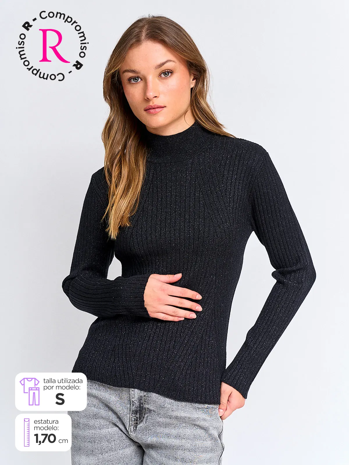SWEATER MUJER BARBADOS RIB - 1