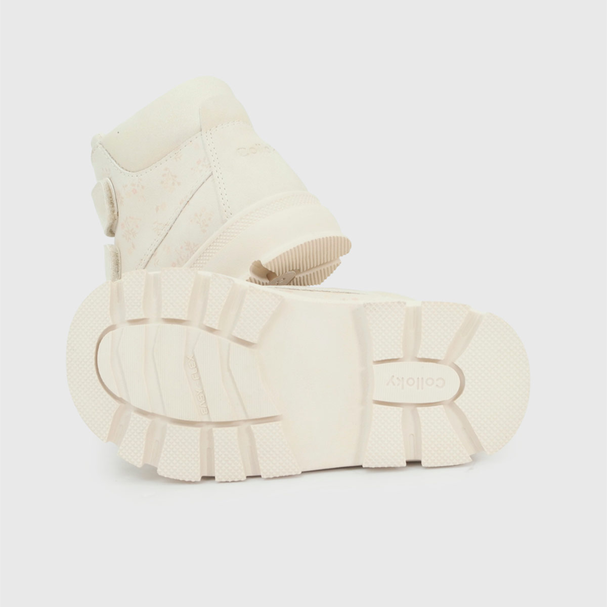 BOTINES NIÑA COLLOKY ESTAMPADOS DOS VELCROS NUDE - 3
