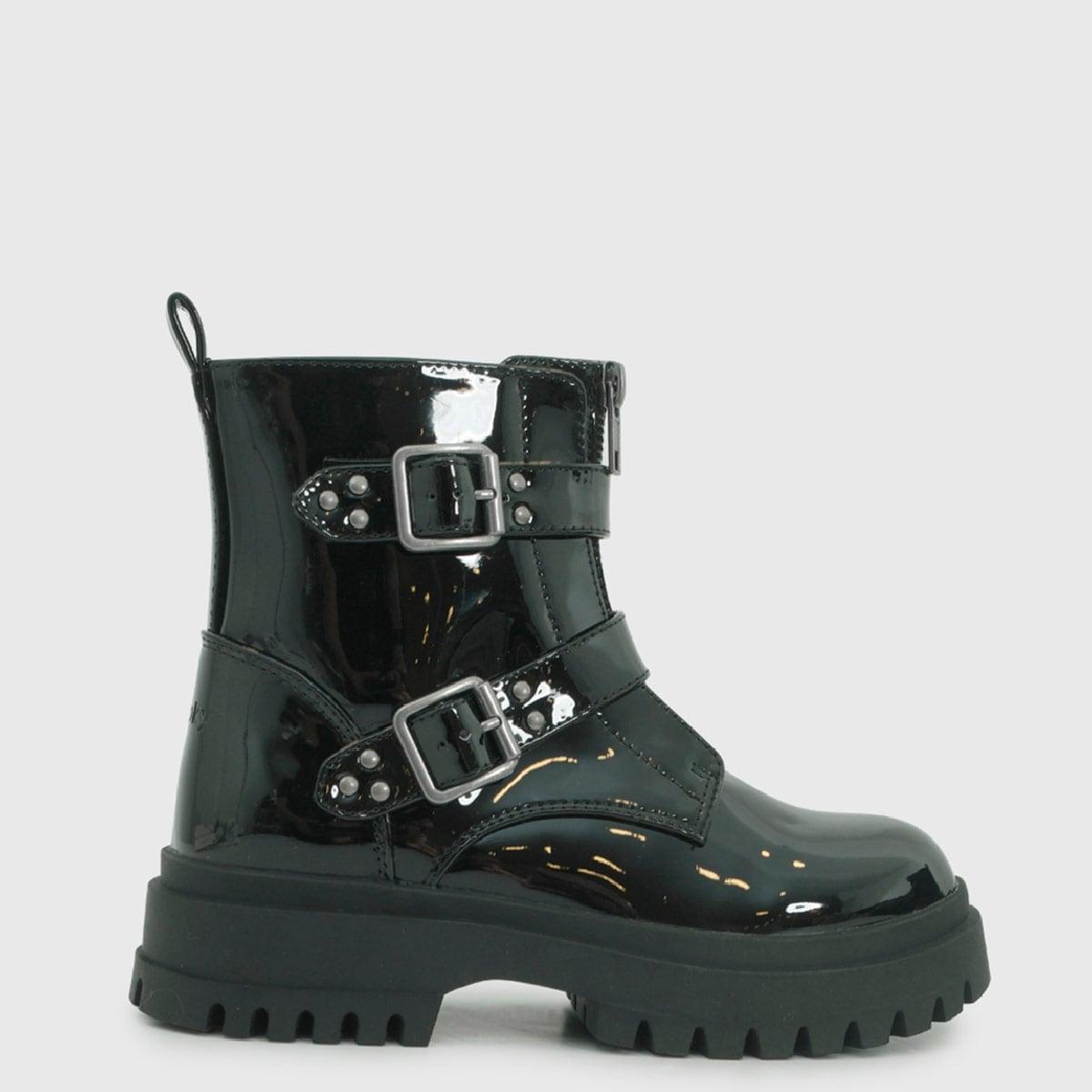 BOTINES NIÑA COLLOKY 2 TRABAS NEGRO - 1
