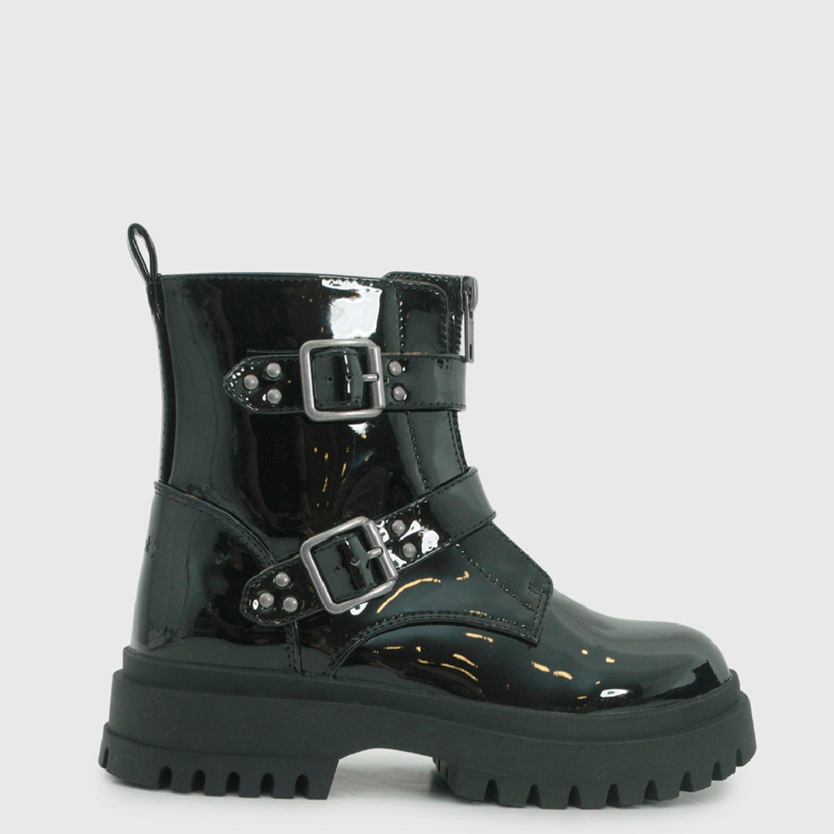 BOTINES NIÑA COLLOKY 2 TRABAS NEGRO - 1