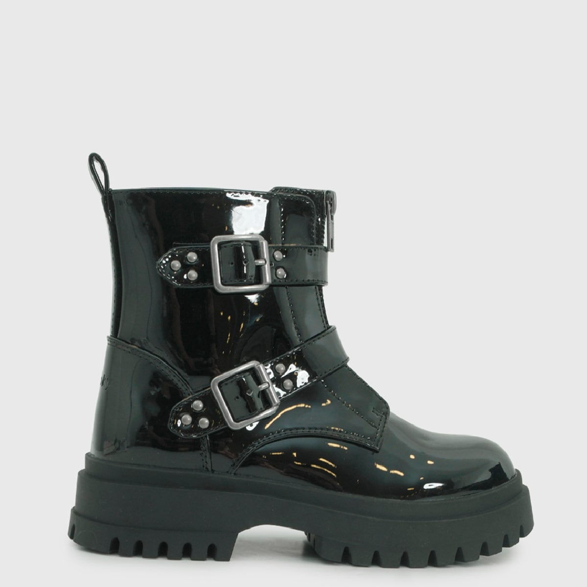 BOTINES NIÑA COLLOKY 2 TRABAS NEGRO - 1