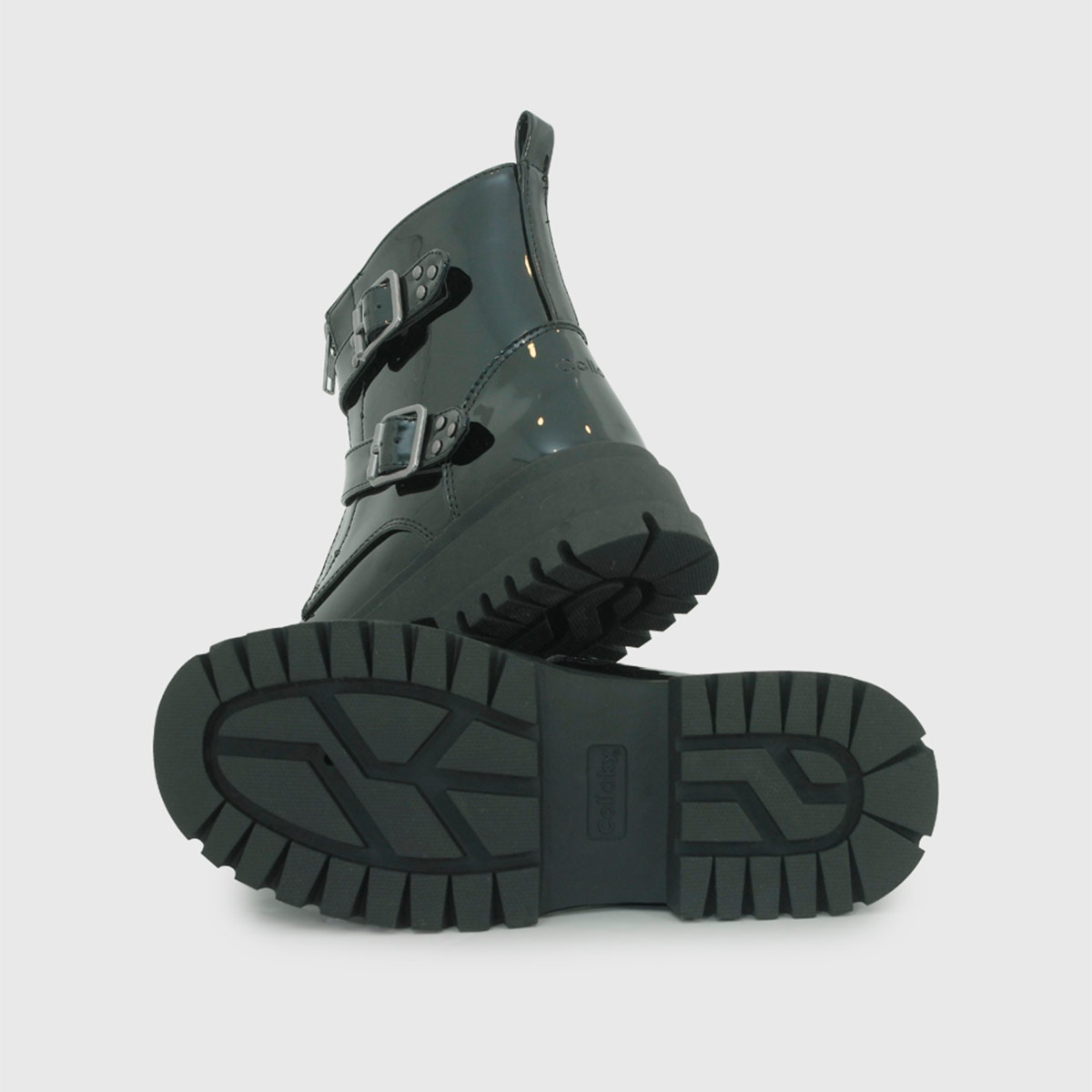 BOTINES NIÑA COLLOKY 2 TRABAS NEGRO - 3