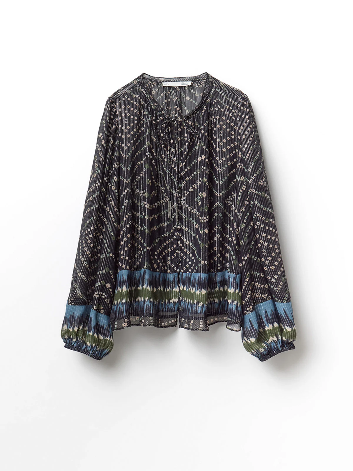 BLUSA MUJER SFERA MANGA LARGA PRINT - 5