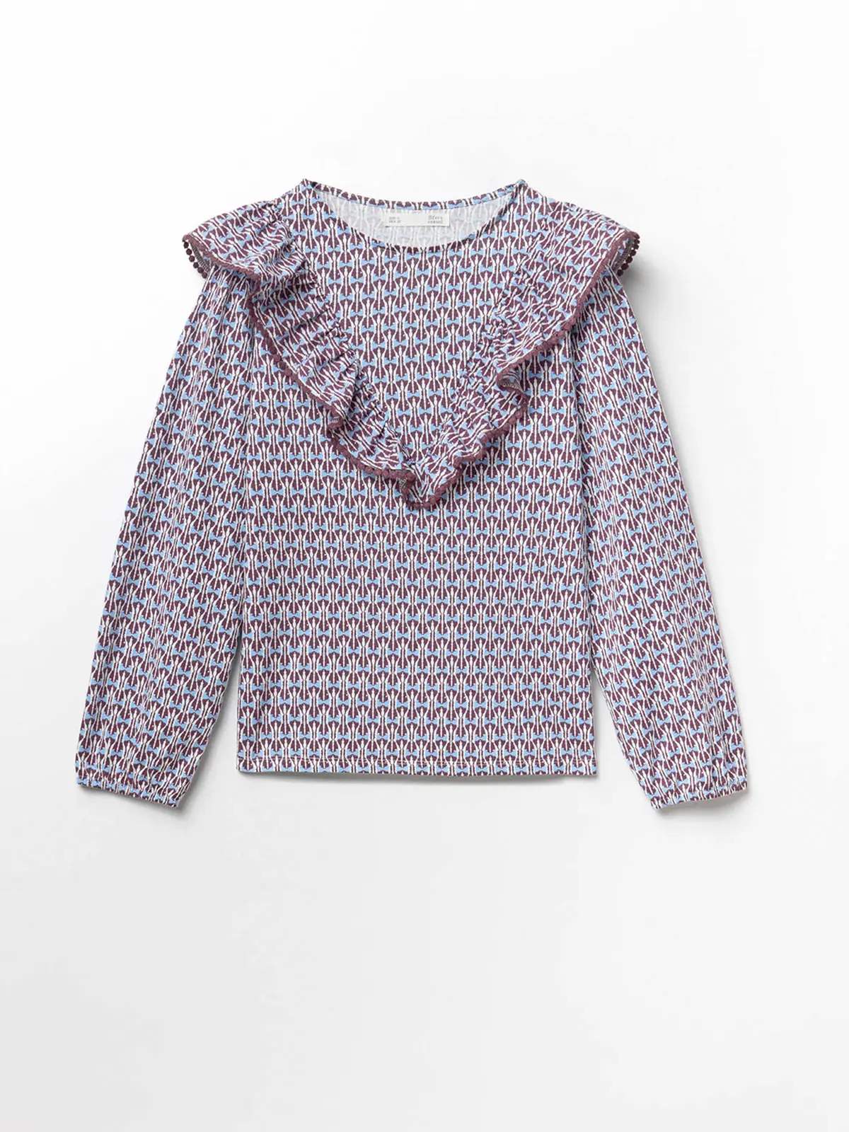 POLERA MUJER SFERA ALGODÓN MANGA LARGA BOLITAS - 4