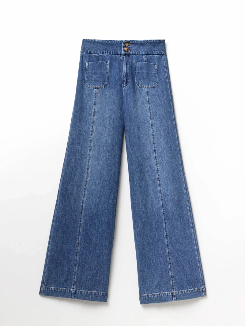 JEANS MUJER SFERA ALGODÓN WIDE - 6