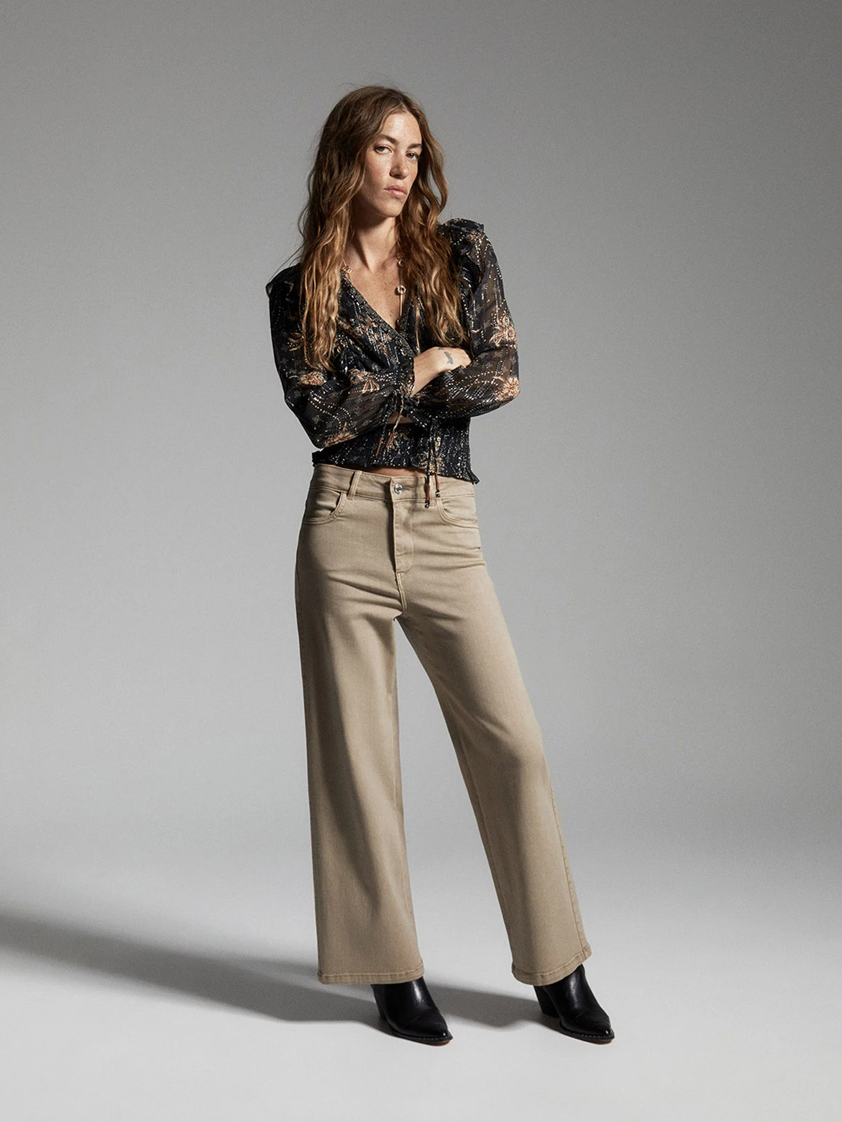 JEANS MUJER SFERA ALGODÓN SLIM CULOTTE