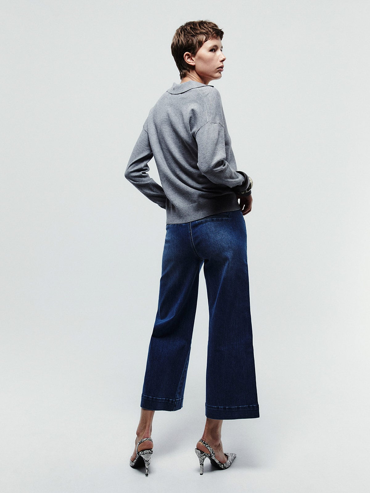 JEANS MUJER SFERA ALGODÓN HIGH RISE CULOTTE - 4