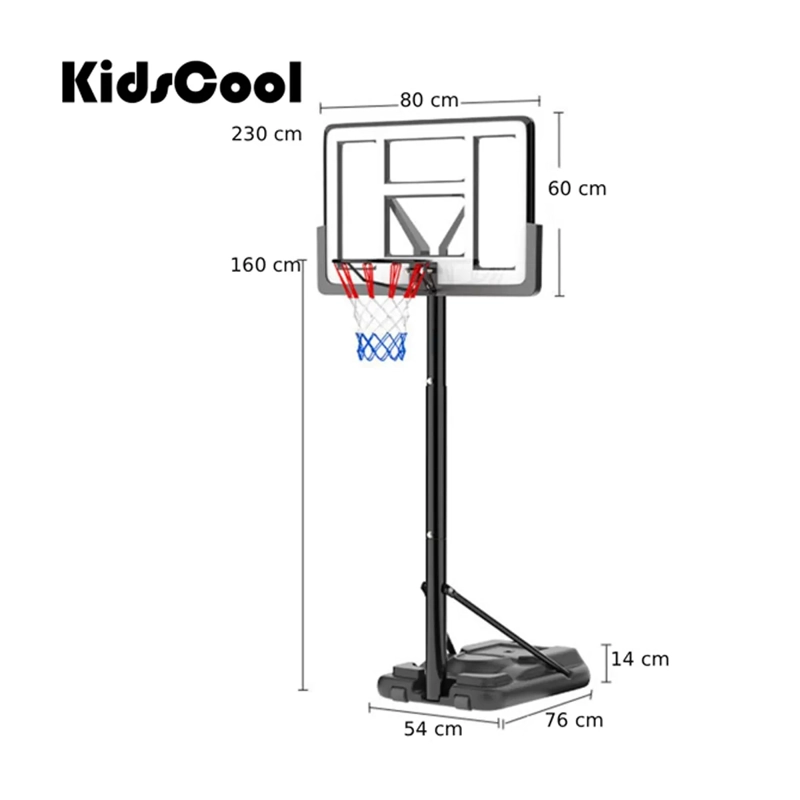 ARO DE BÁSQUETBOL KIDSCOOL AJUSTABLE A 2.3MTS - 5