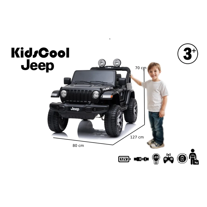 AUTO A BATERÍA KIDSCOOL JEEP RUBICON 12 V - 5