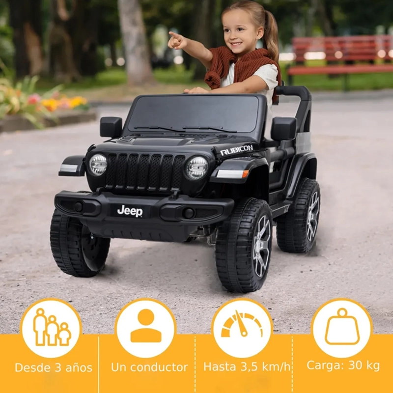 AUTO A BATERÍA KIDSCOOL JEEP RUBICON 12 V - 6