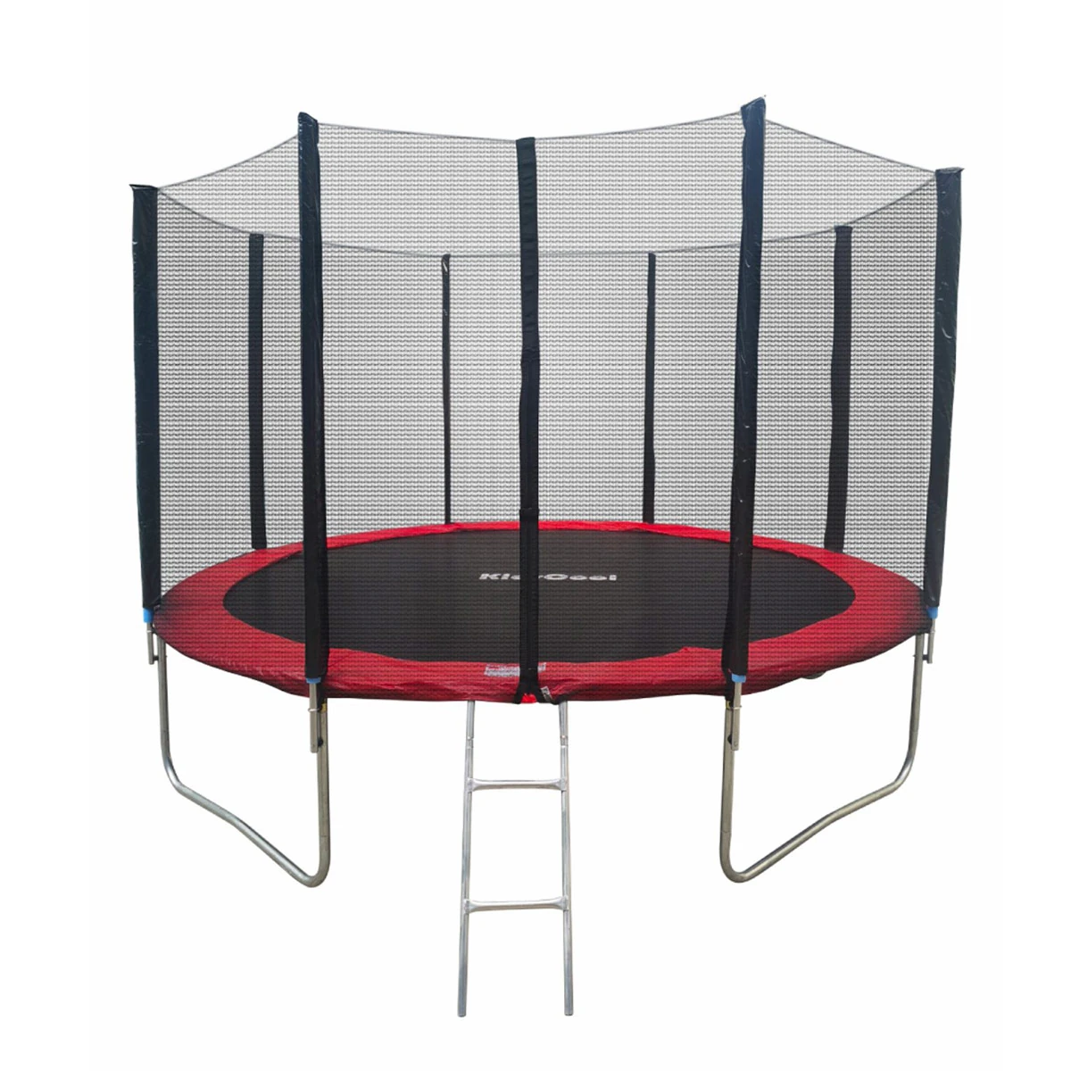 CAMA ELÁSTICA KIDSCOOL ROJA 12 PIES C/ESCALERA - 1