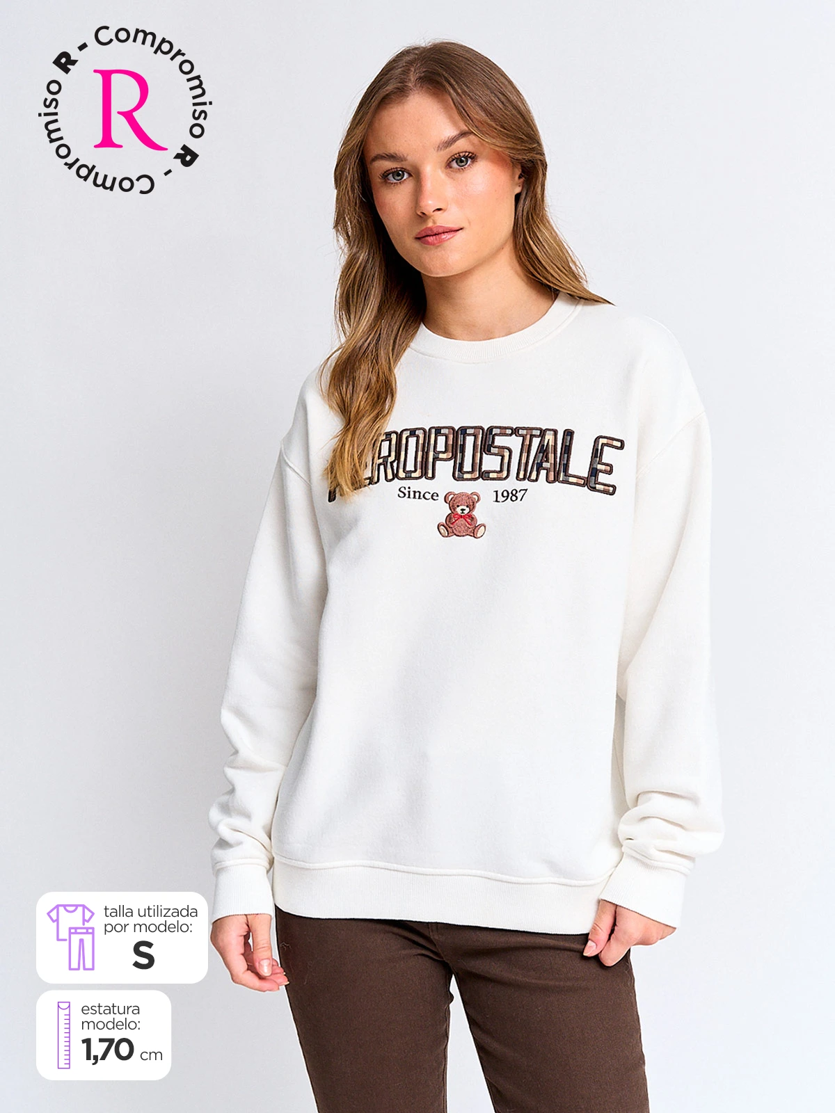 POLERÓN MUJER AEROPOSTALE ALGODÓN  - 1
