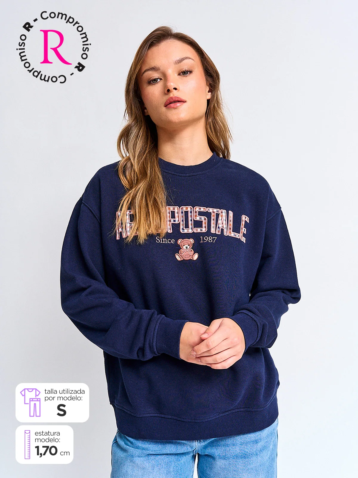 POLERÓN MUJER AEROPOSTALE ALGODÓN  - 1