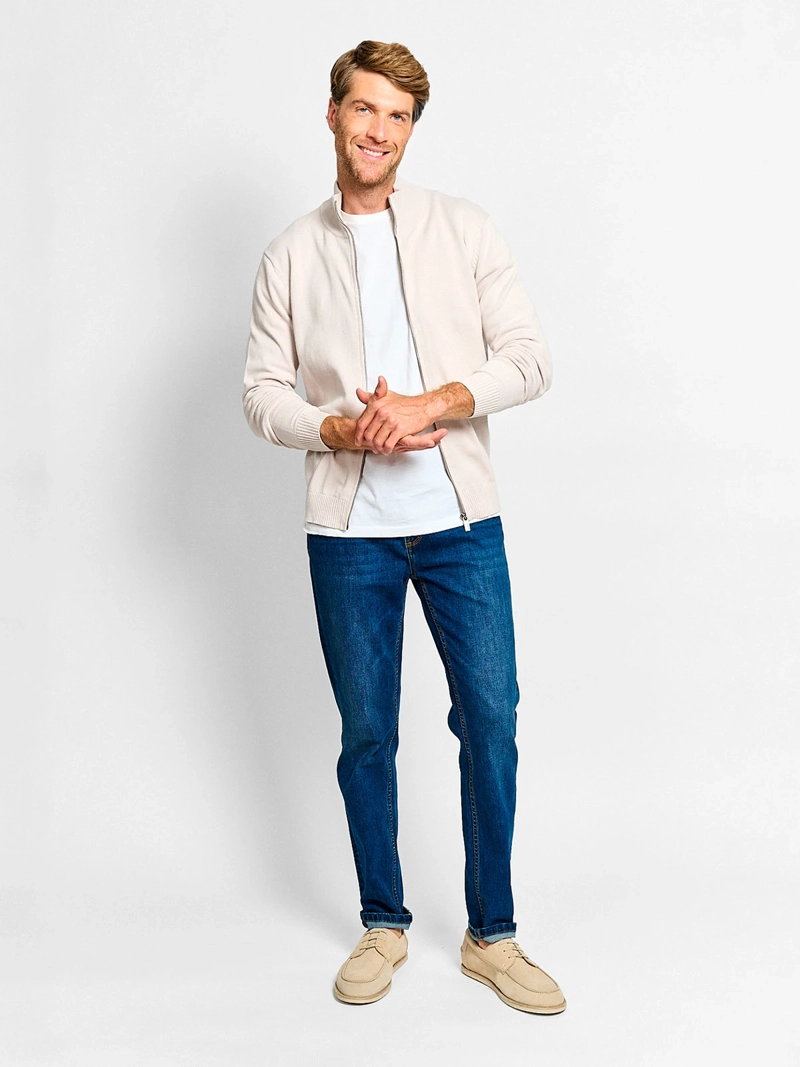 SWEATER HOMBRE CACHAREL ALGODÓN FULL ZIPPER - 4